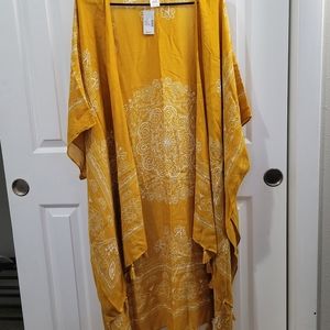 NWT Maurices Golden tunic cardigan
